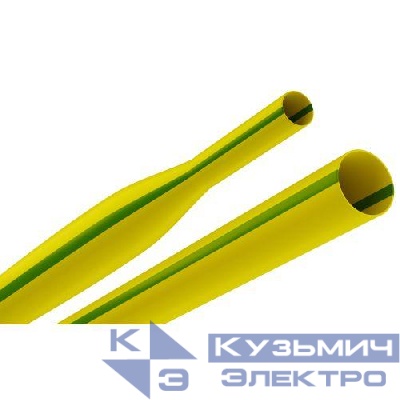 Трубка термоусадочная ТТУ нг-LS 10/5 1м желт./зел. (уп.25шт) Эра Б0067678