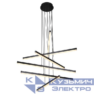 Светильник светодиодный Mabel 6183-201 LED 120Вт 3000-6000К (подвес) подвесной с пультом черн. Rivoli Б0068430