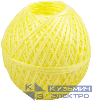 Шпагат полипропиленовый 1000 текс 100м желт. КУРС 68172