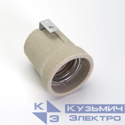 Патрон E27 LH02 керамический с угловым креплением 250В 40х45мм LH02 бел. FERON 41035