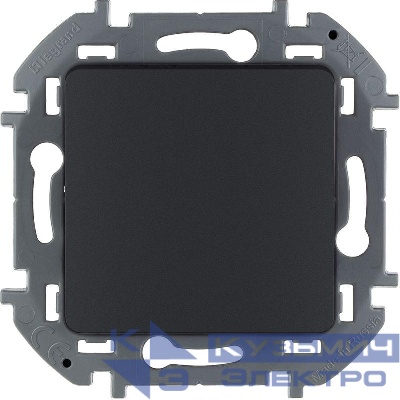 Переключатель перекрестный 1-кл. Inspiria 10А IP20 250В 10AX винтов. клеммы механизм антрацит Leg 673683