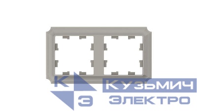 Рамка 2-м AtlasDesign Antique универс. шампань SE ATN100502