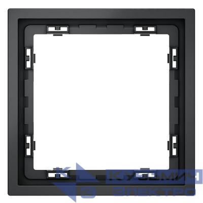 Рамка 1-м S70 пластик. графит Voltum VLS100107