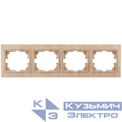 Рамка 4-м СП Plano 1-504-11 гор. сосна Intro Б0030105