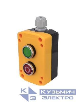 Пост управления ПКУ-22-2141-65У1 1 цилиндр "I" НО зел.; 1 цилиндр "O" НЗ красн.; IP65 Электротехник ET526980