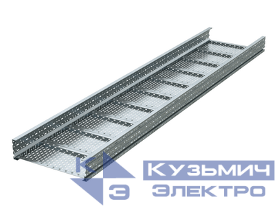 Лоток листовой перфорированный 1000х150 L6000 сталь 2мм тяжелый (лонжерон) DKC USH650