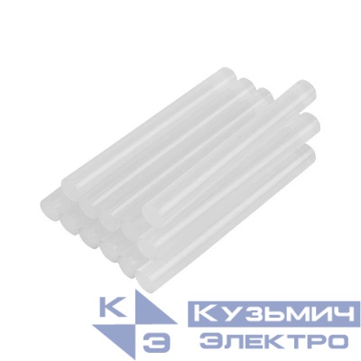 Стержень клеевой d11мм L100мм прозр. (блист.12шт) Rexant 09-1220