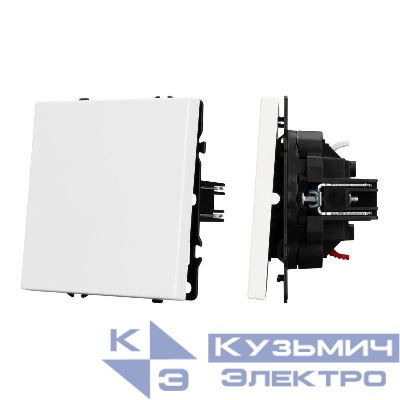 Выключатель звонковый SWT-NOBE-MKR1-SFPL-L-WH 10А 230В механизм Arlight 054237