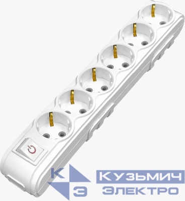 Колодка 6-м с защитой от детей MOTTO с/з и выкл. ARVIA 35 01 1006 500