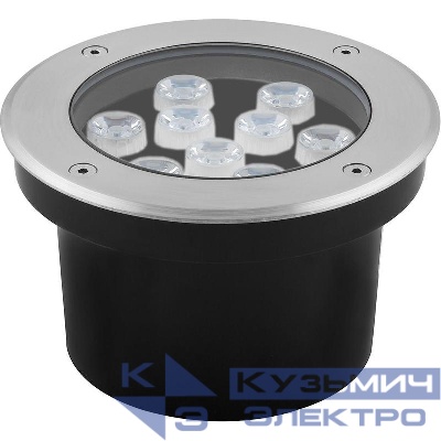 Светильник SP4113 9Вт IP67 160хH90мм RGB 9LED внутр. d110мм тротуарный FERON 32020