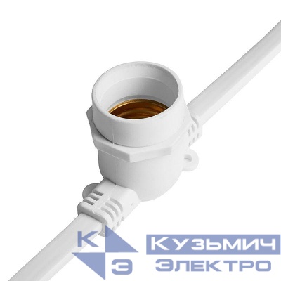 Гирлянда 230В 100 E27 бел. шаг 25см IP 65 25м +1.5м шнур CL25-25 (уп.25м) FERON 48166