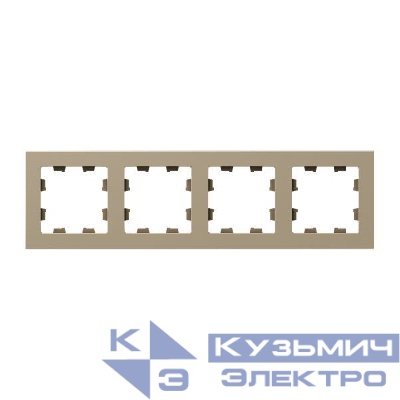 Рамка 4-м Эпика пластик шампань EKF UP1-FPC-04