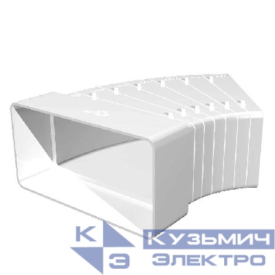 Колено разноугловое горизонт. 60х120 ERA 612КРП