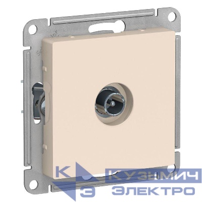 Розетка телевизионная проходная TV AtlasDesign 4дБ механизм беж. SE ATN000292