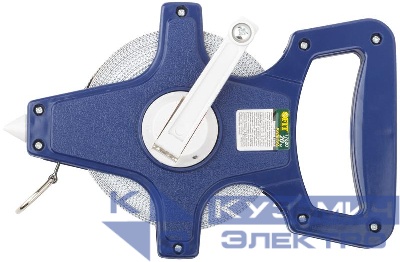 Рулетка землемерная 20м фибергласовая лента открытый корпус син. FIT 17620