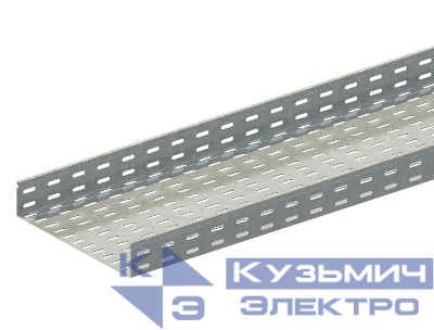 Лоток листовой перфорированный 300х65 L2000 сталь 1.5мм ЛМс-ПЗ цУТ2.5 оцинк. СОЭМИ Н0122131445