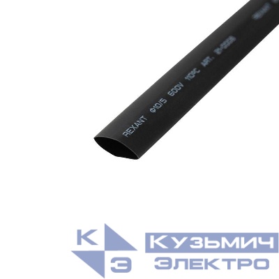 Трубка термоусадочная ТУТ нг 10.0/5.0 черн. 1м Rexant 21-0008