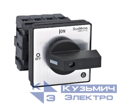 Выключатель-разъединитель 4п 32А IP20 с черн. рукоят. на дверцу 4 винтами SE MSD32420B