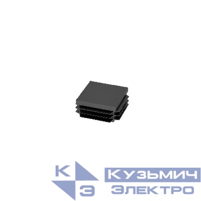Заглушка для страт-профиля 41х41 ZU41-41 RAL9005 черн. КМ LO1729