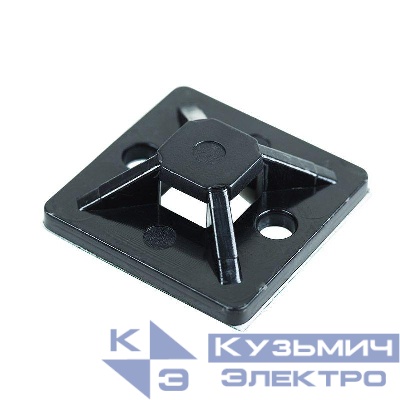 Площадка самоклеящаяся 30х30мм черн. (уп.100шт) Rexant 07-2031