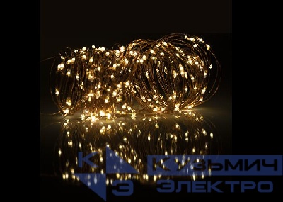 Светильник светодиодный садовый SLR-G03-200Y нить 200 LED желт. на солнечн. батарее ФАZА 5033344