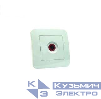 Розетка телевизионная проходная TV 1-м СП Lillium N бел. Makel 55007