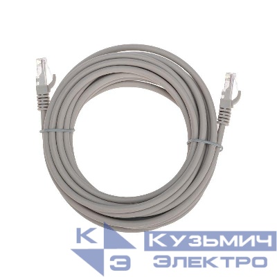 Патч-корд U/UTP CAT 6 RJ45-RJ45 26AWG LSZH сер. 5м Rexant 02-0290-5 0