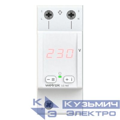 Вольтметр U1 red Welrok 4660251140458