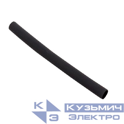 Набор трубок термоусадочных ТУТк клеевые 6/2 нг черн. по 100мм (уп.20шт) PROxima EKF tut-k-n-6