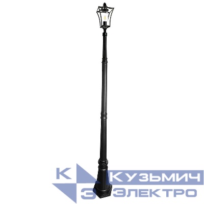 Светильник PL737 60Вт E27 230В садово-парковый черн. FERON 51273