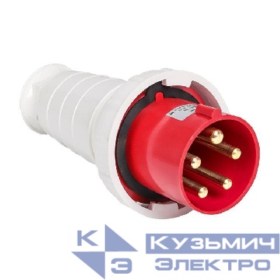 Вилка переносная 035 63А 3P+PE+N 380В IP67 EKF ps-035-63-380