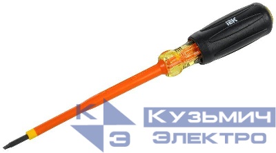 Отвертка диэлектрическая SL3.0х100 Т3 ARMA2L 5 IEK A2L5-SC30-T3-SL-30-100