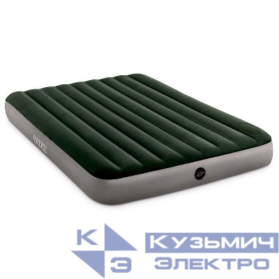 Матрас надувной 152х203х25см+встр. ножной насос (64763) INTEX 6941057418476