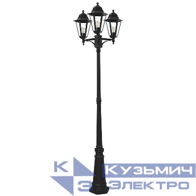 Светильник 6215/PL6215 3х100Вт E27 230В садово-парковый черн. FERON 11080