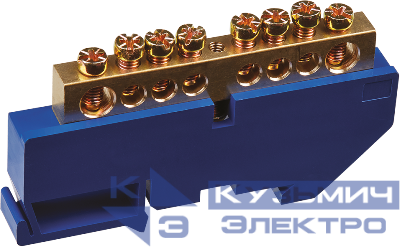 Шина нулевая на DIN-изоляторе 8х12-8 Navigator 71159