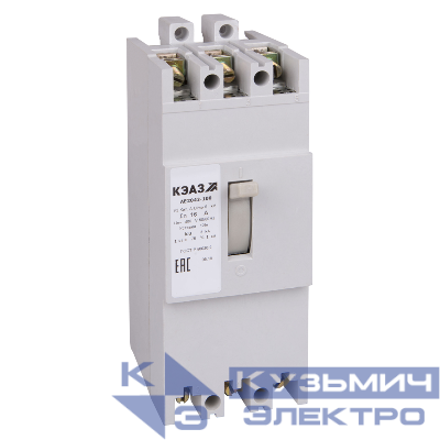 Выключатель автоматический 3п 125А 10Iн 6кА АЕ2056М1-100 У3 400В AC КЭАЗ 104517
