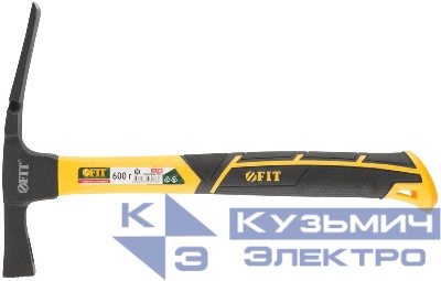 Молоток каменщика Профи 600г фибергласовая усилен. ручка FIT 44538