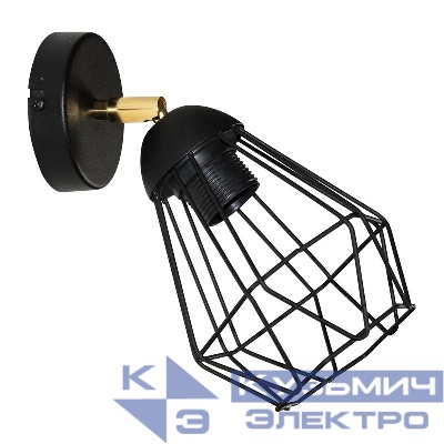 Светильник "Кристаль" 511 НББ 01-60-176 Е27 (ИМ) настенный черн. муар Элетех 1005405214
