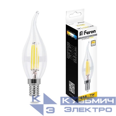 Лампа светодиодная LB-167 7Вт 2700К E14 230В FERON 25872