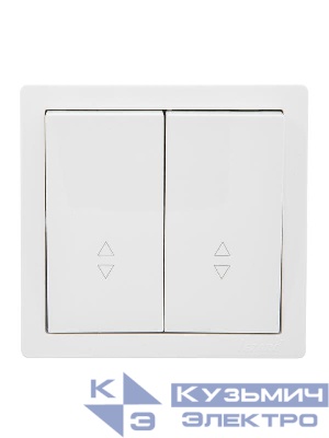 Выключатель проходной 2-кл. ОП LETO бел. LEZARD 752-0200-106