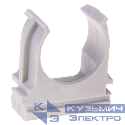 Держатель для труб (клипса) d25мм сер. Урал Пак АТ-50125-100