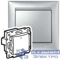 Переключатель 1-кл. 3п СП Valena 10А IP31 400В для люминисц. ламп механизм алюм. IEK 770103