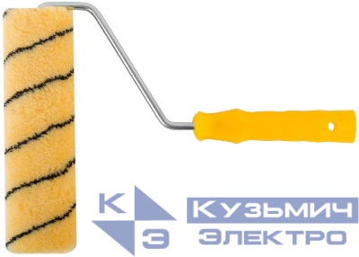 Валик полиакриловый с черной полоской диам. 48/72мм ворс 12мм 230мм беж. FIT 01847