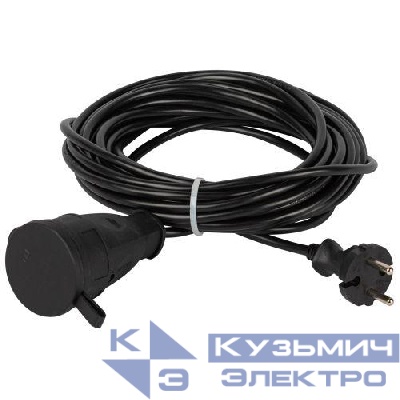 Удлинитель-шнур 1х10м без заземл. ПВС 2х0.75 GREEN LINE BUH-6-10m Эра Б0065112