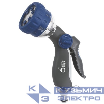 Пистолет-распылитель. 6 реж. металл. (12/48) Green Apple Б0003090