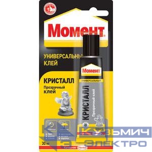 Клей "Момент Кристалл" 30мл (блист.1шт) Момент C0037086