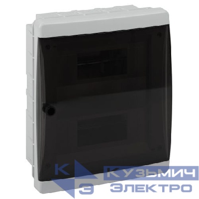 Корпус встраиваемый COMFORT ЩРВ-П-18 IP40 пластик. прозр. крышка бел. Эра Б0067251