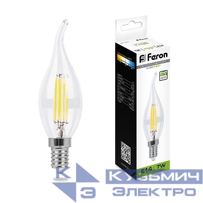 Лампа светодиодная LB-167 7Вт 4000К E14 230В FERON 25873
