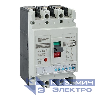 Выключатель автоматический 3п 100/100А 50кА ВА-99М PROxima электр. расцеп. EKF mccb99-100-100me