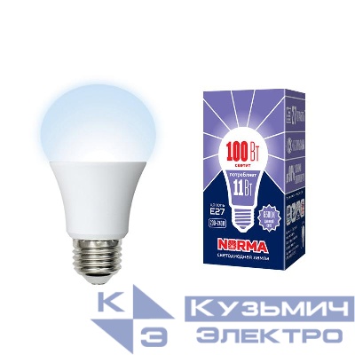 Лампа светодиодная LED-A60-11W/DW/E27/FR/NR Norma 11Вт матовая E27 (упак. картон) Volpe UL-00003785